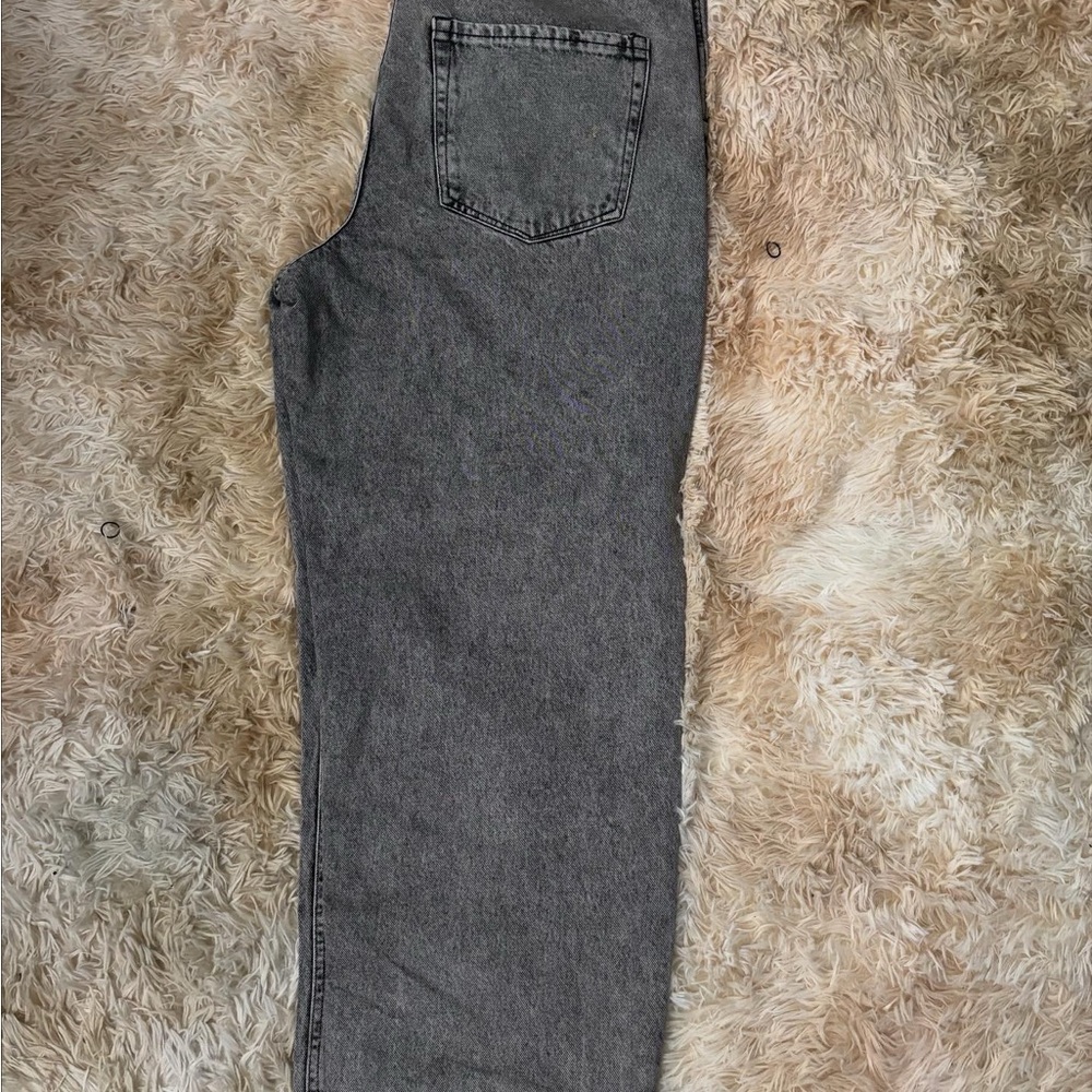 YRU Men's Charcoal Straight Jeans
